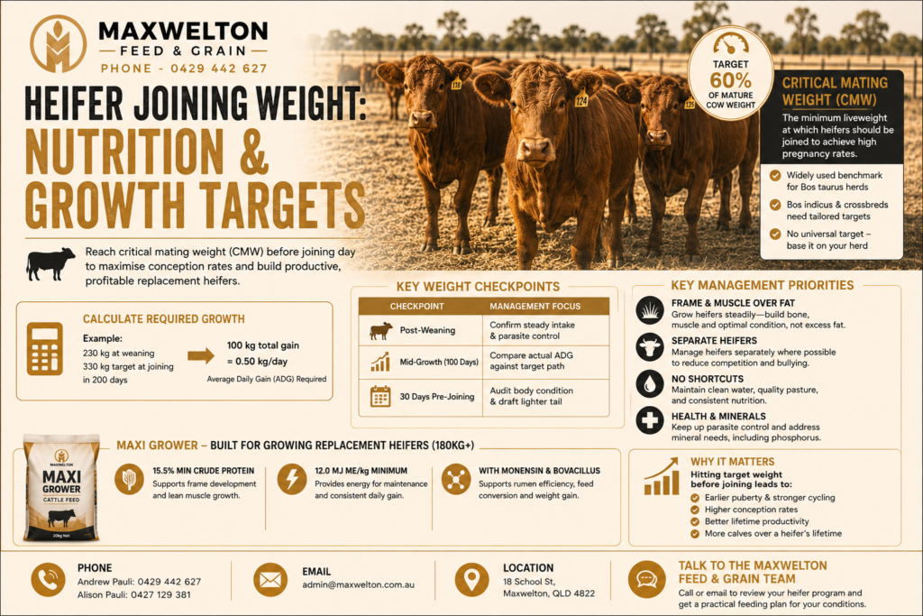 Heifer Joining Weight: Nutrition and Growth Targets